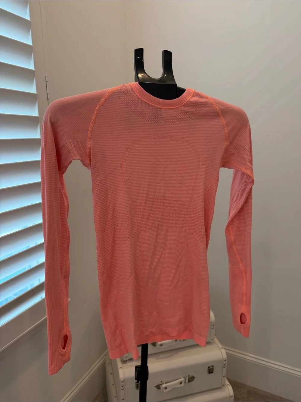 Lululemon Coral Long Sleeve Athletic Top